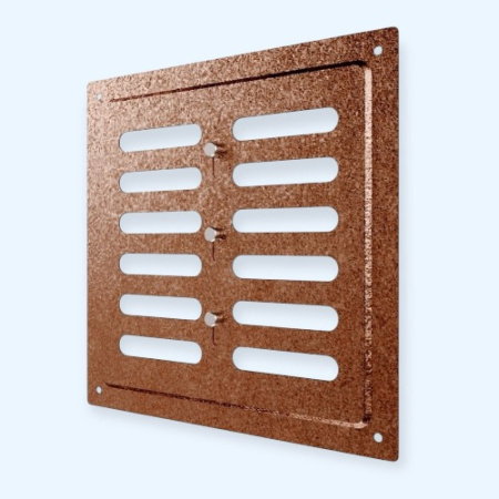 2020MER Antique copper ERA Решетка вентиляционная MER регулируемая 200х200 окраш.сталь Antique copper